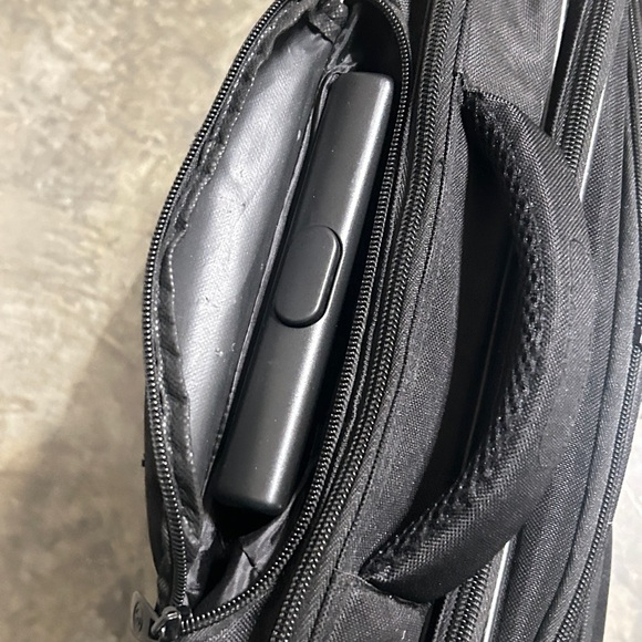 Classic Black Men's Soft Carry On Rolling Business Briefcase - Picture 3 of 9